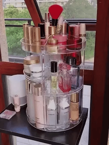 ORGANIZADOR DE MAQUILLAJE GIRATORIO 360
