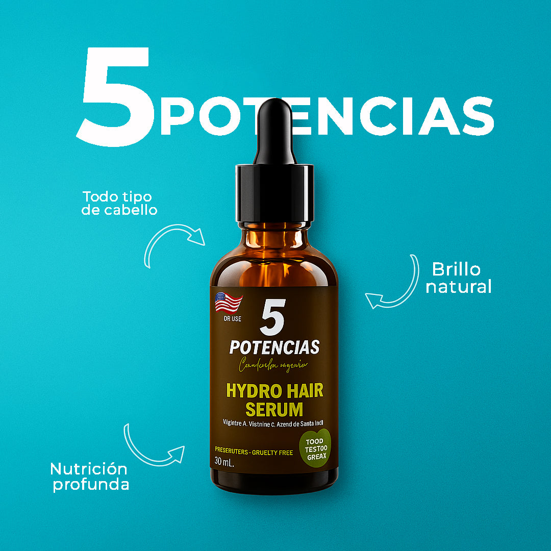 Elixir 5 Potencias Crecimiento, Fuerza y Brillo Extremo.