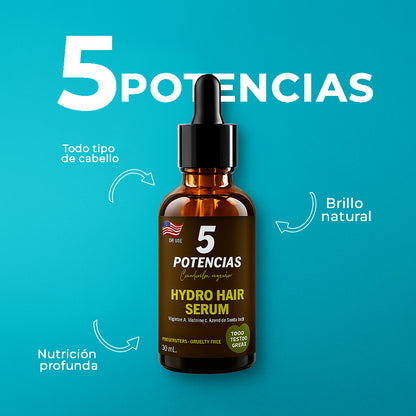 Elixir 5 Potencias Crecimiento, Fuerza y Brillo Extremo.