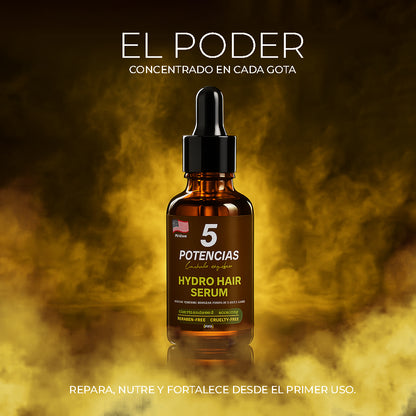 Elixir 5 Potencias Crecimiento, Fuerza y Brillo Extremo.