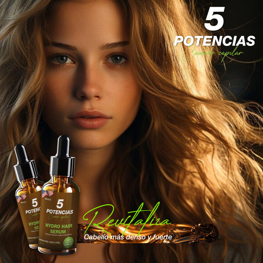 Elixir 5 Potencias Crecimiento, Fuerza y Brillo Extremo.