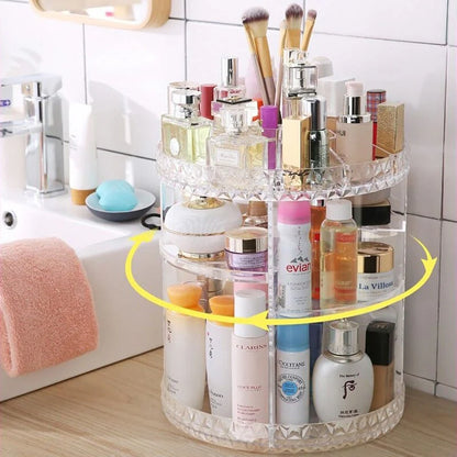 ORGANIZADOR DE MAQUILLAJE GIRATORIO 360